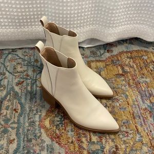 Steve Madden White Booties